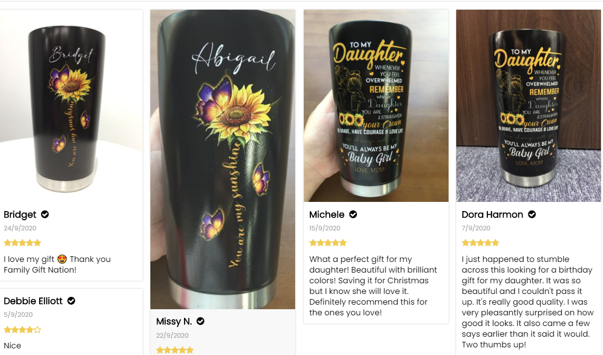 To My Daughter From Mom Stainless Steel Tumbler 20oz NDD10292004