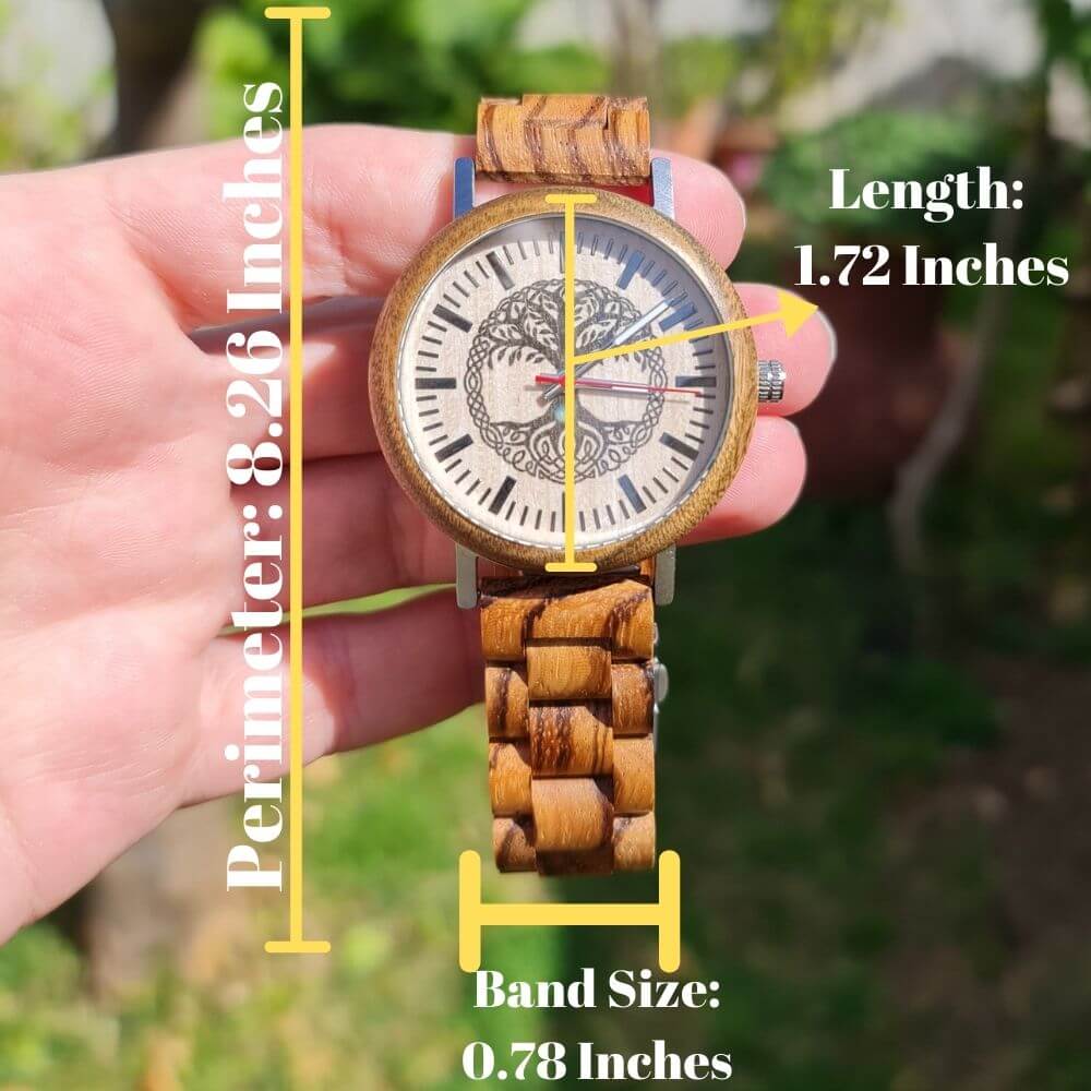 Tree Of Life Yggdrasil Handmade Wooden Watch