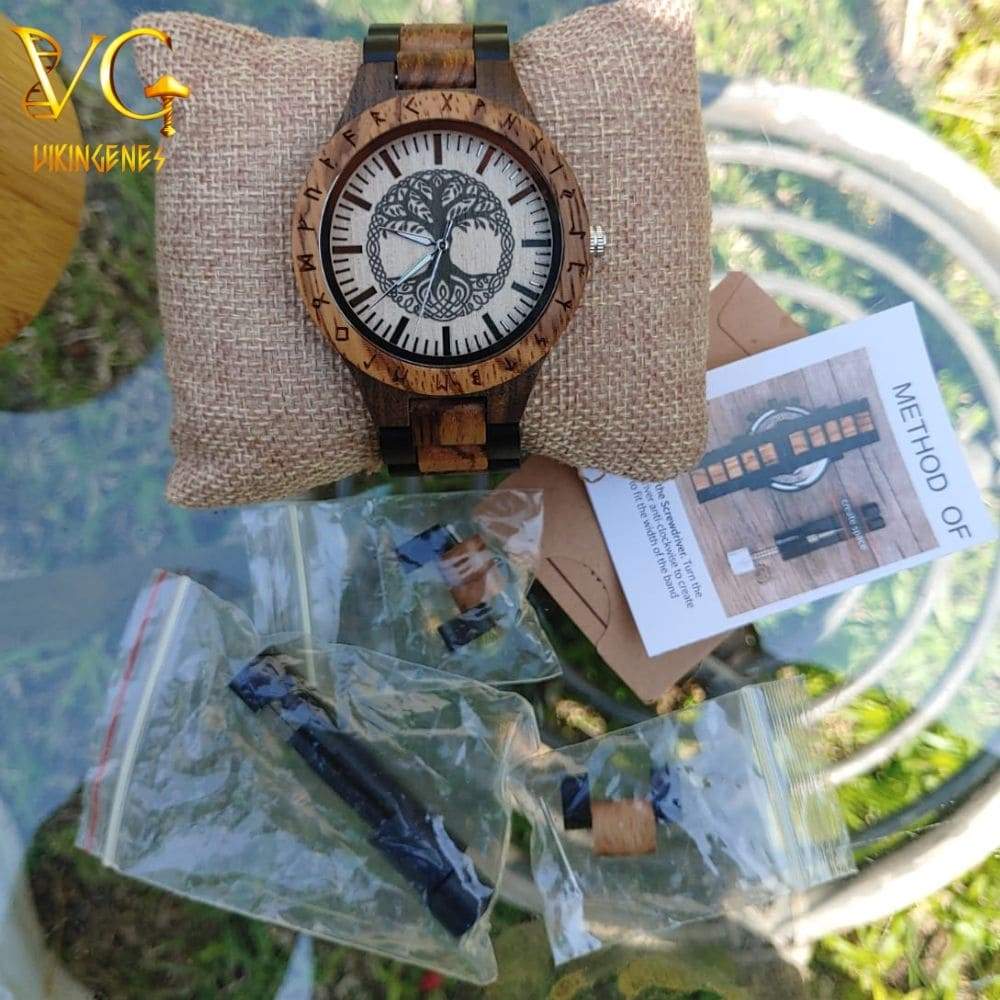 Tree Of Life Yggdrasil Handmade Wooden Watch