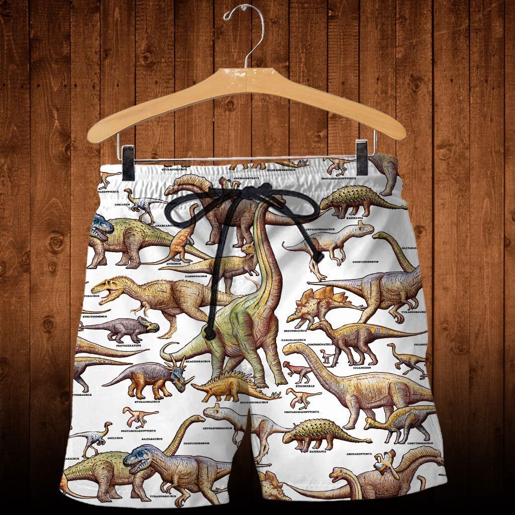 3D All Over Printed A Lot Of Dinosaurs Art Shirts and Shorts - Amaze Style™-3D All Over Printed Clothes