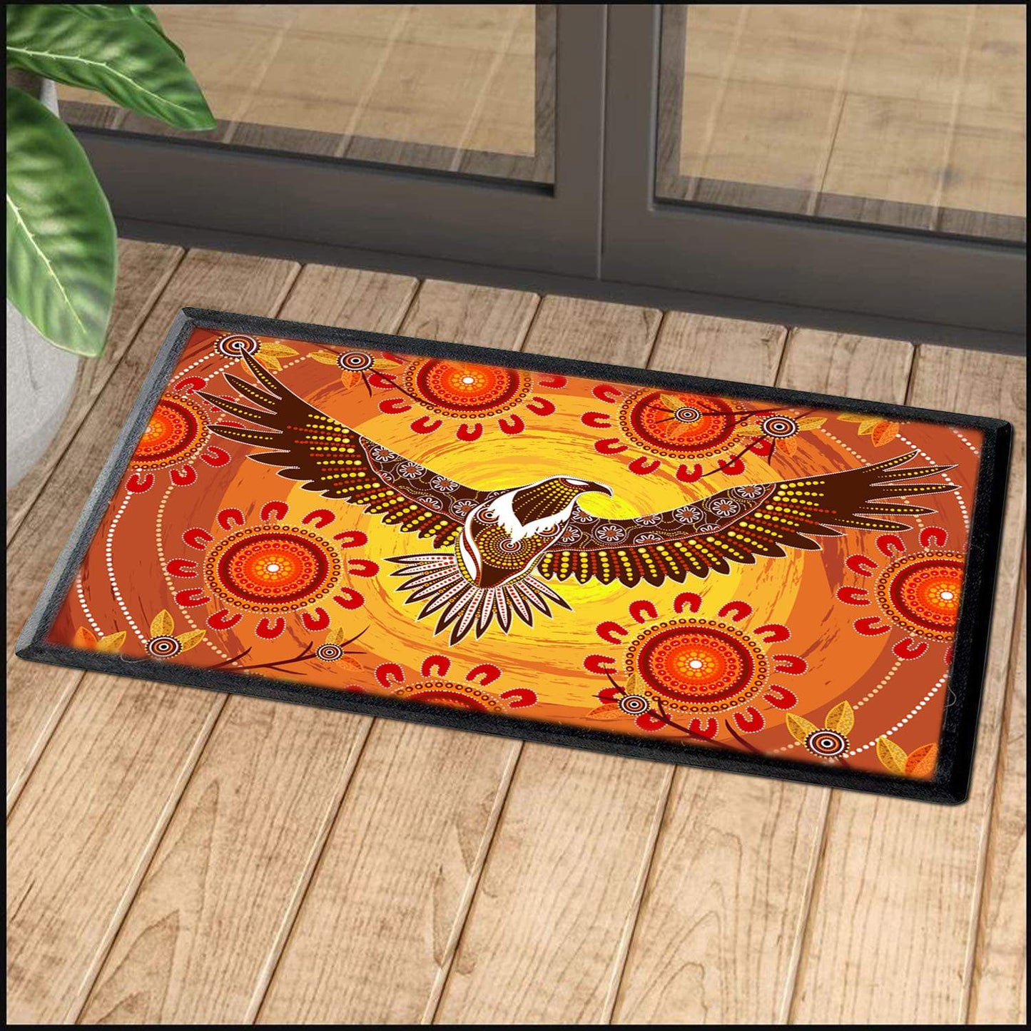 Aboriginal Decors Australian Gifts Power Eagle Door Mat