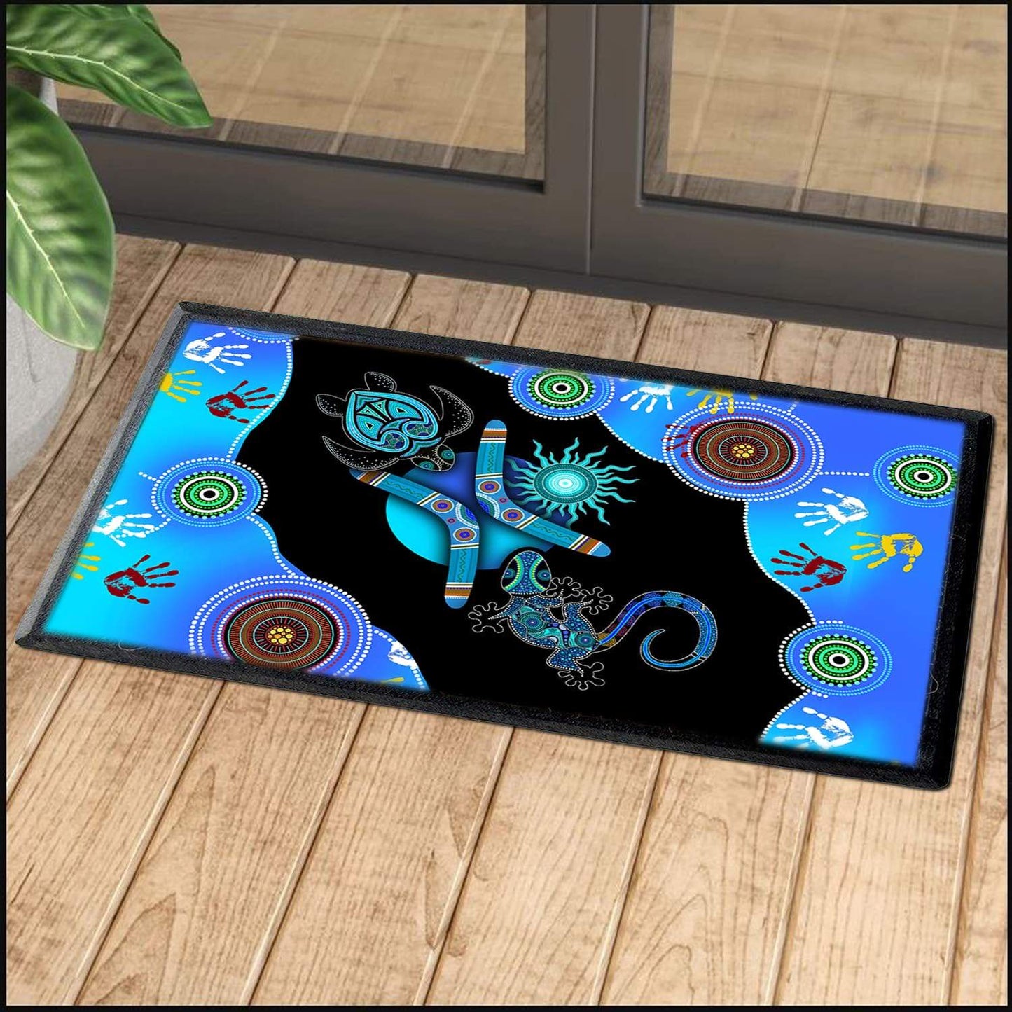 Aboriginal Naidoc Week 2021 Blue Door Mat