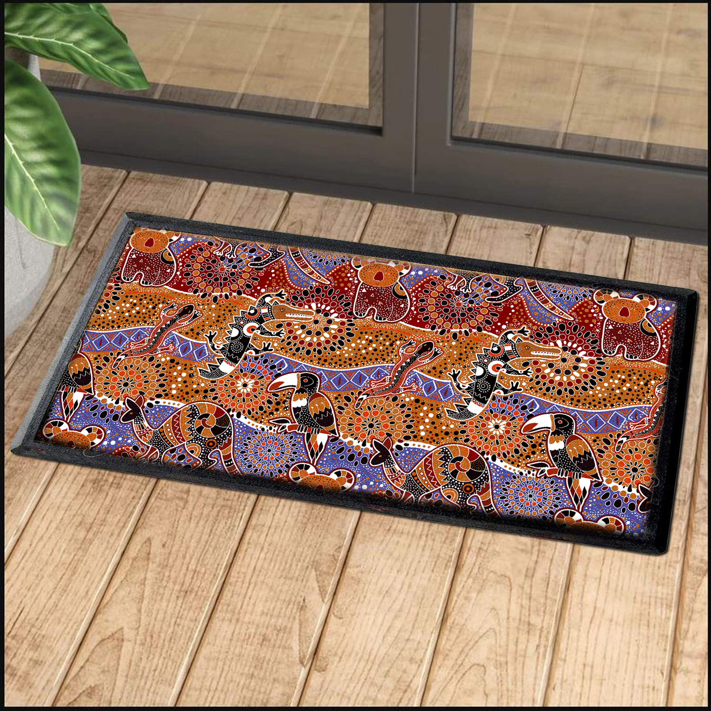 Aboriginal Decors Australian Gifts Indigenous Animals Door Mat