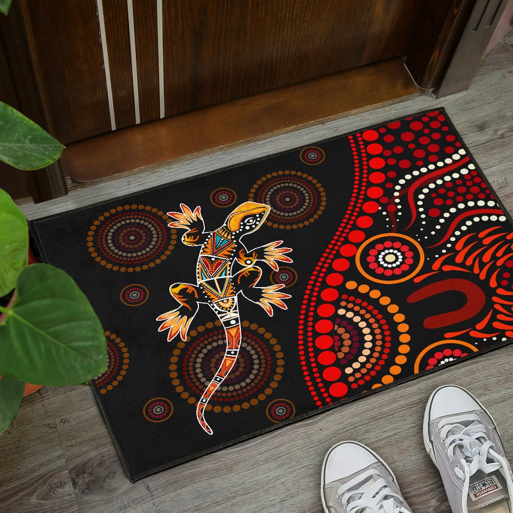Aboriginal Decors Australian Gifts Lizard Sun Style Door Mat