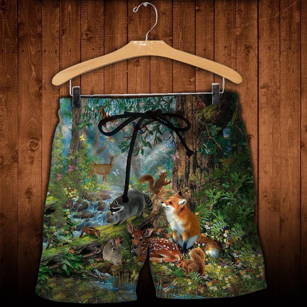 3D All Over Printed Wildlife Animals Clothes-Apparel-6teenth World-SHORTS-S-Vibe Cosy™