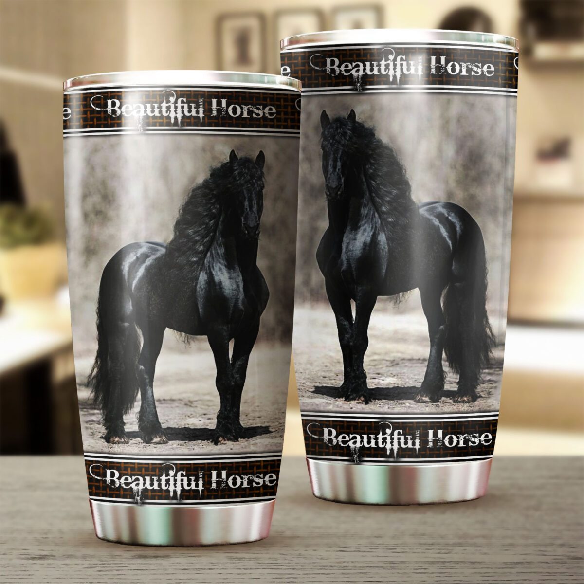 Beautiful Horse Stainless Steel Tumbler