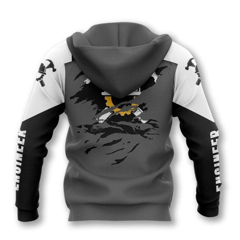 The Engineer - Persionaized Name 3D All Over Printed Shirts For Men