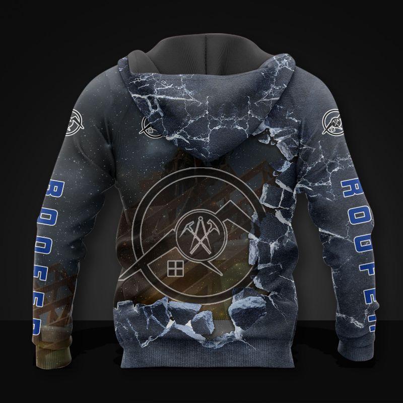 The Roofer Man Green 3D All Over Printed Shirts For Men