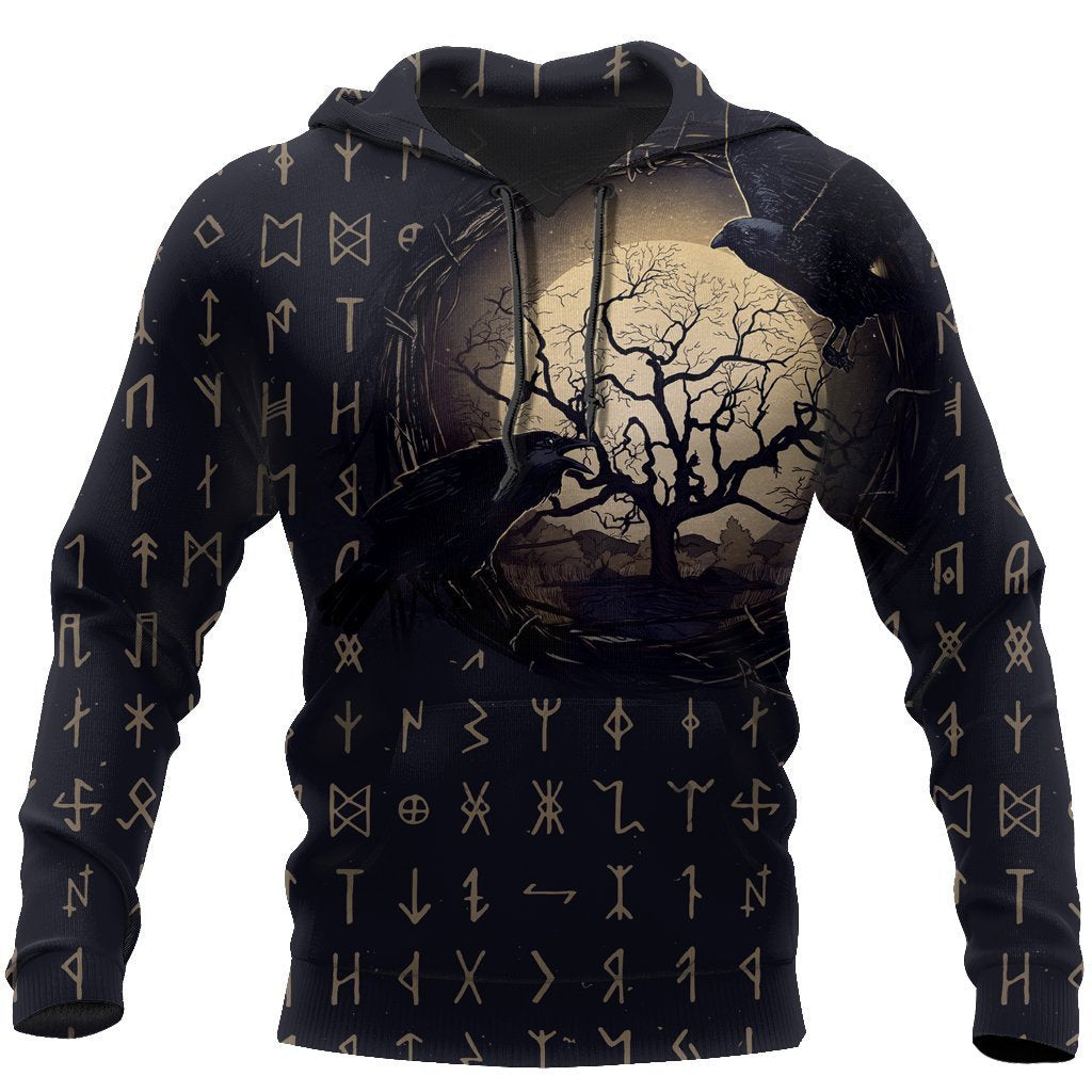 Vikings - The Raven of Odin Hoodie - Amaze Style™-Apparel