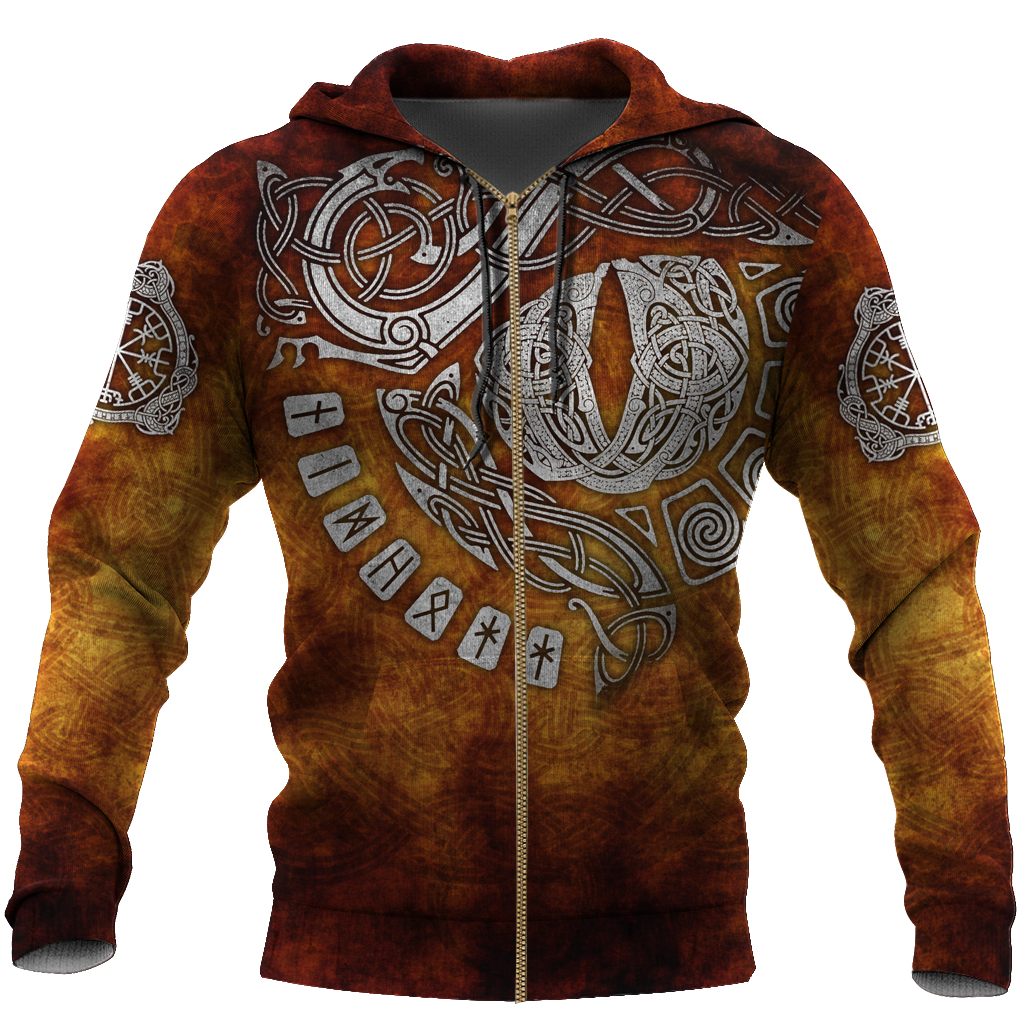Vikings Tattoo All Over Hoodie - Amaze Style™-Apparel