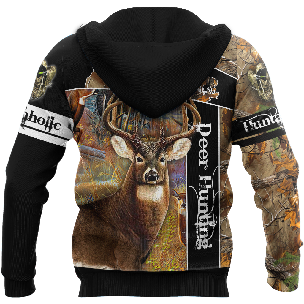 Version 2 Huntaholic - Deer Hunting 3D All Over Printed Shirts For Men And Woman