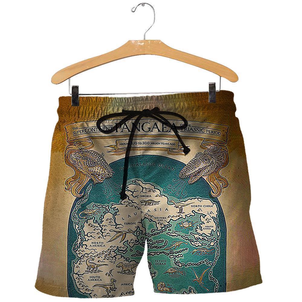 3D All Over Printed Dinosaur Map Shirts And Shorts - Amaze Style™-3D All Over Printed Clothes