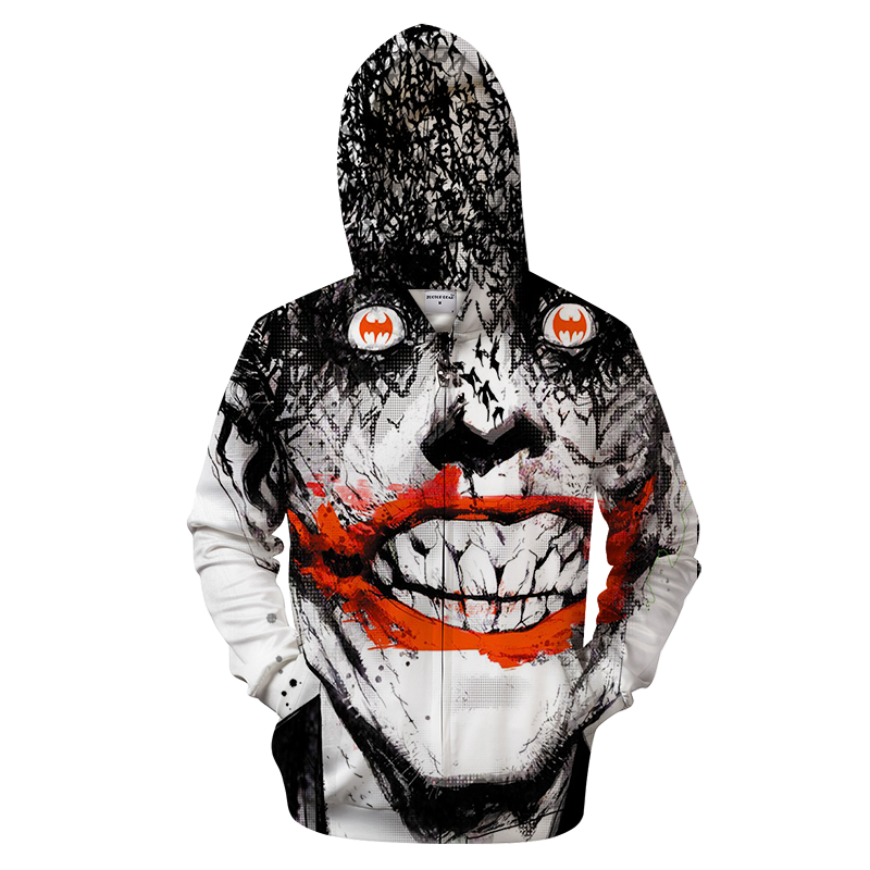 3D AOP Joker-Apparel-6teenth World-Zip-up Hoodie-S-Vibe Cosy™