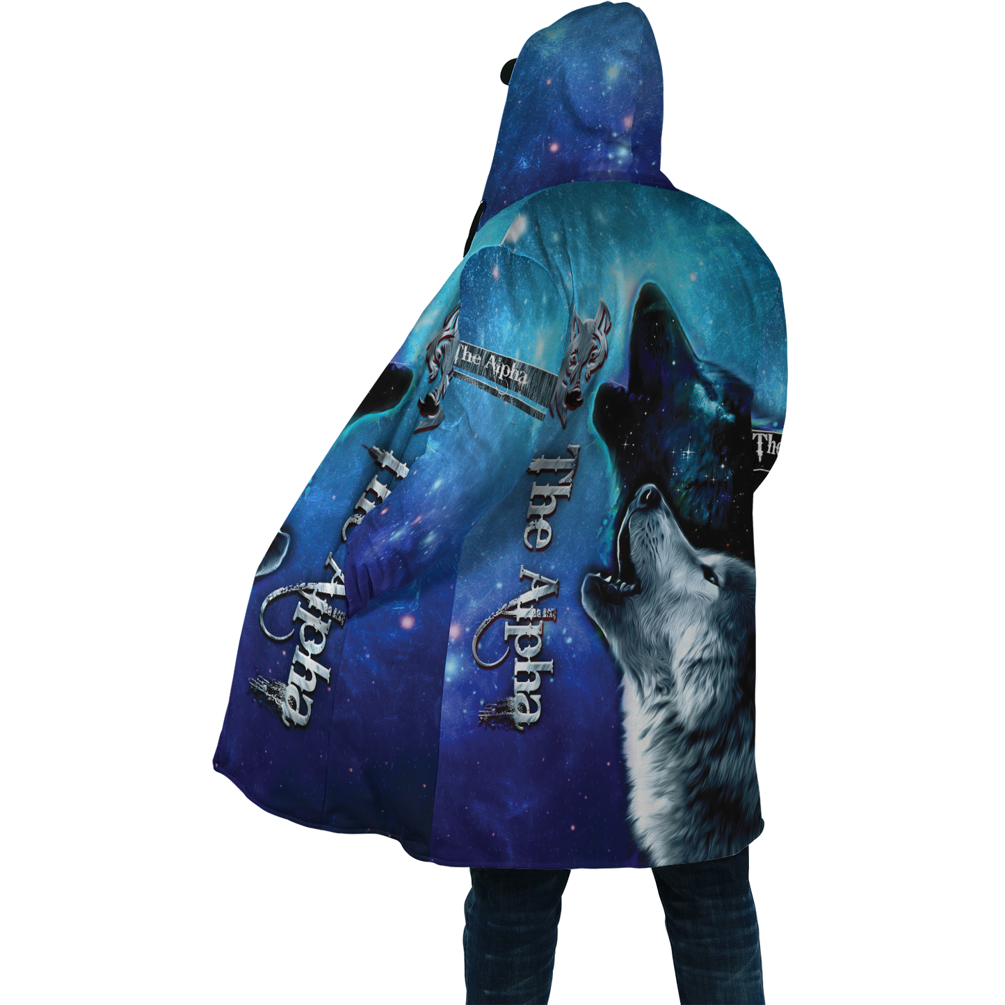 The Alpha Wolf 3D All Over Printed Unisex Deluxe Hoodie ML