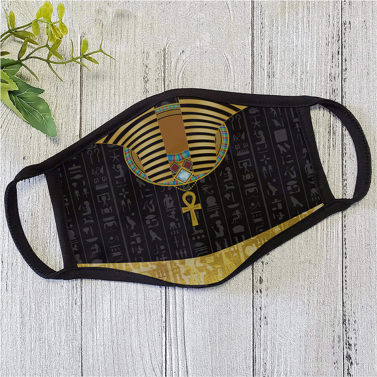 African Pharaoh Pattern Face Mask ML