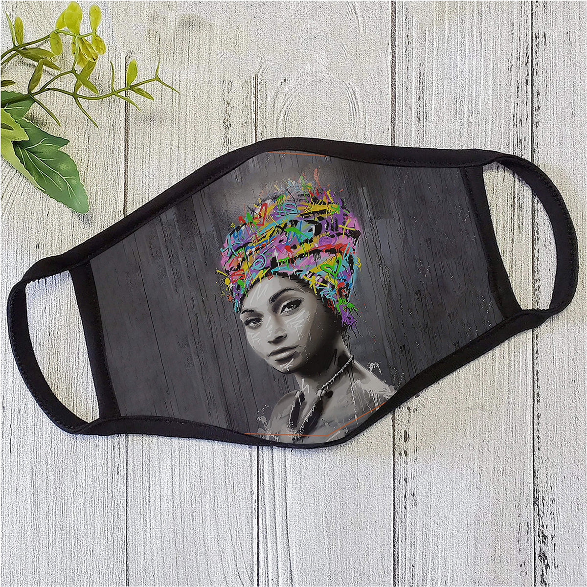 African Beautiful Girl Face Mask ML