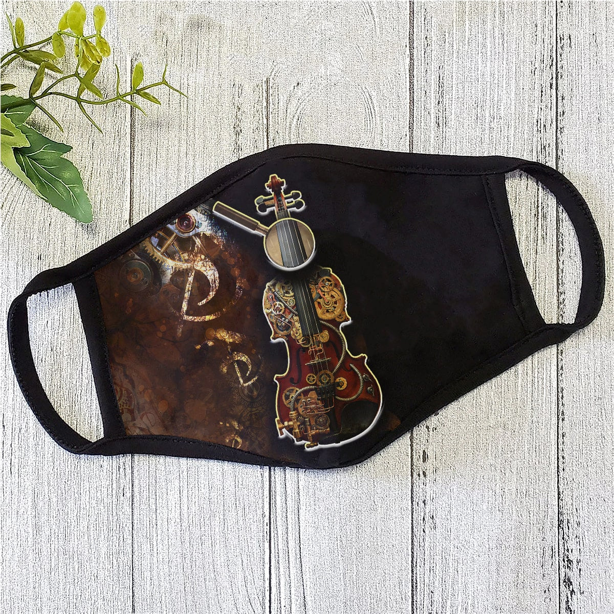 Steampunk Mechanic Violin Face Mask TN