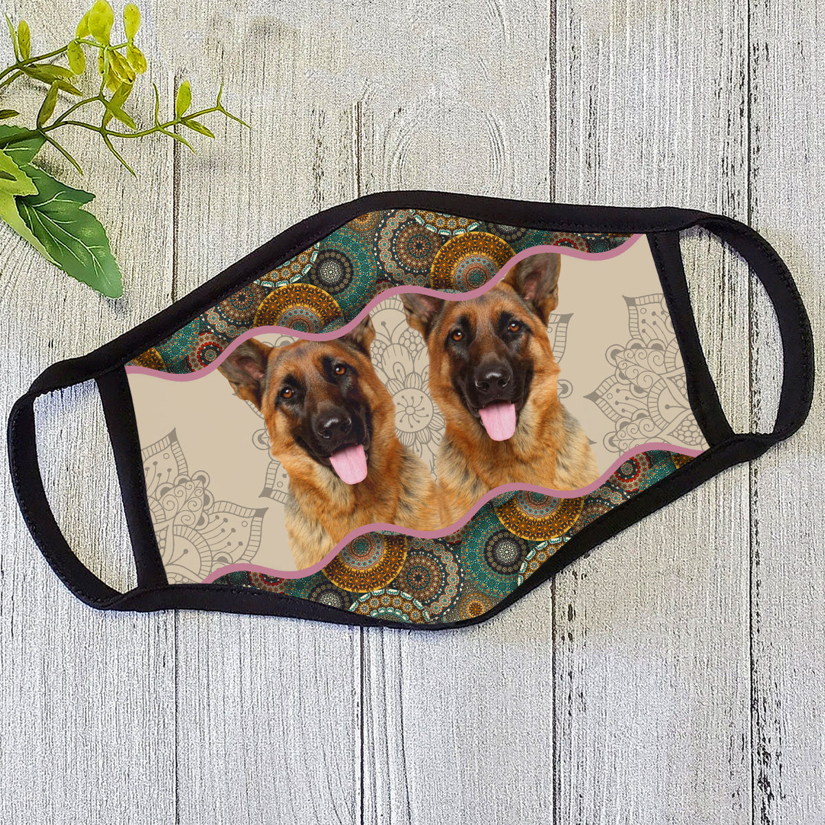 German Shepherd Vintage Face Mask DL