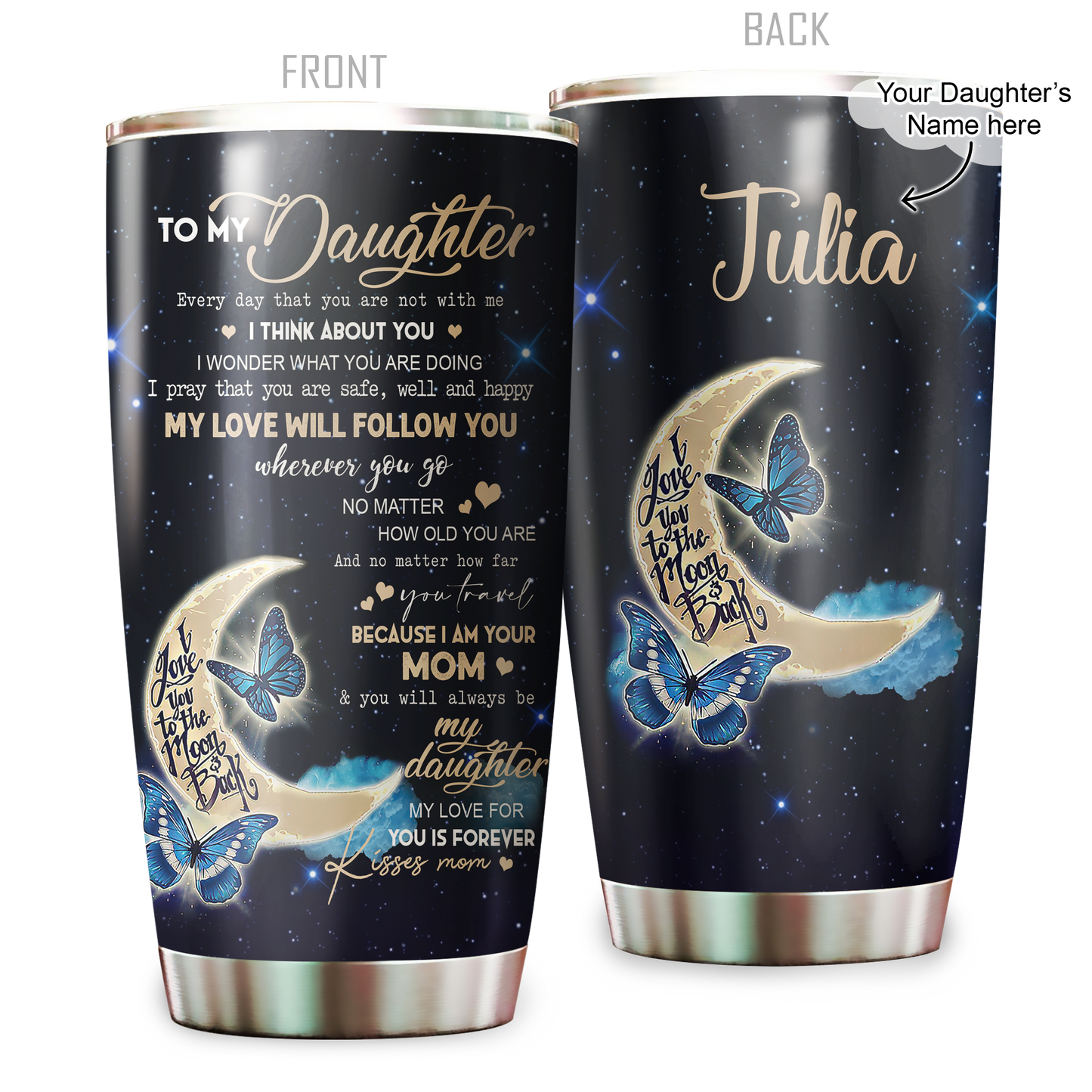 To My Daughter Stainless Steel Tumbler MH0211202