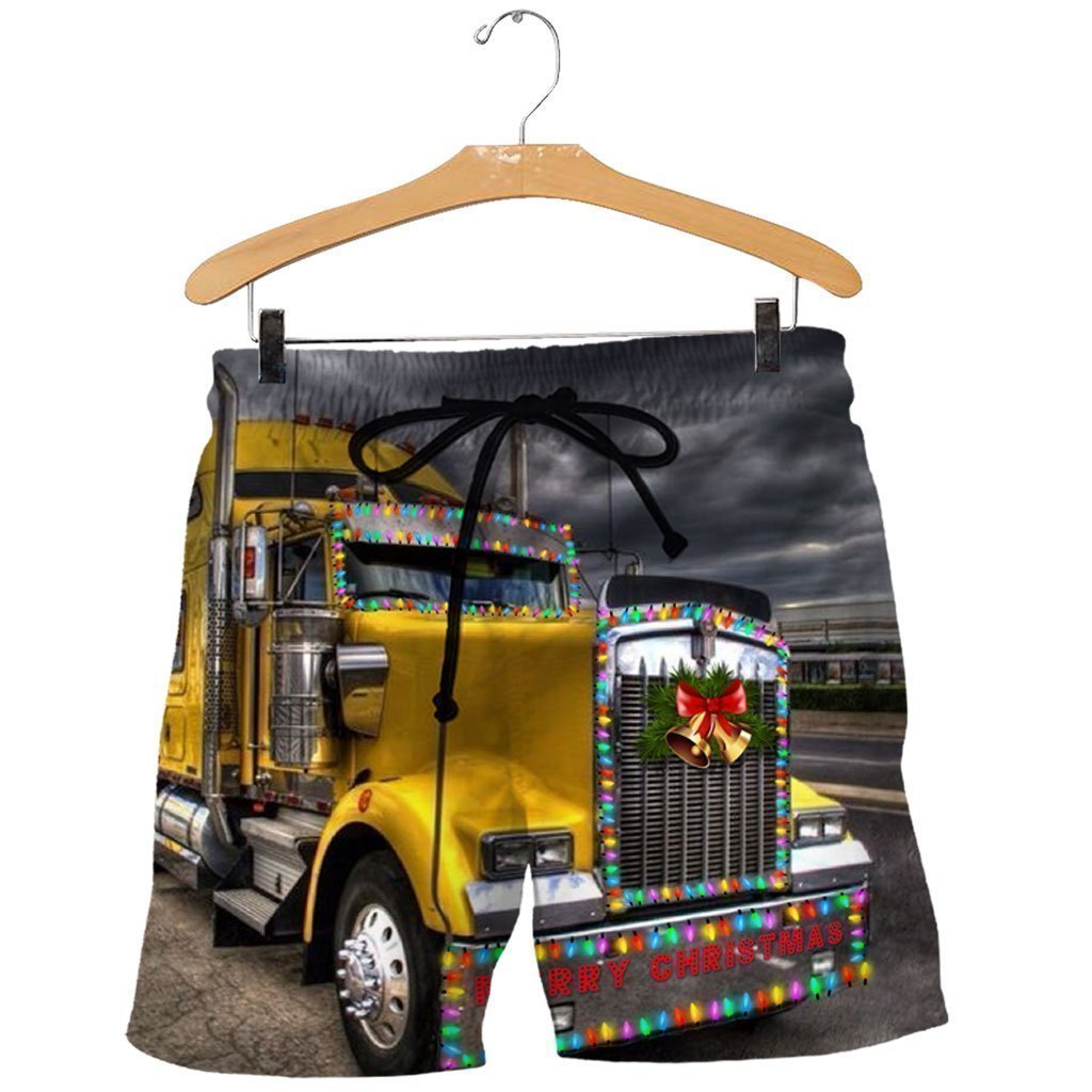 3D All Over Printed Christmas Truck Shirts and Shorts - Amaze Style™-Apparel