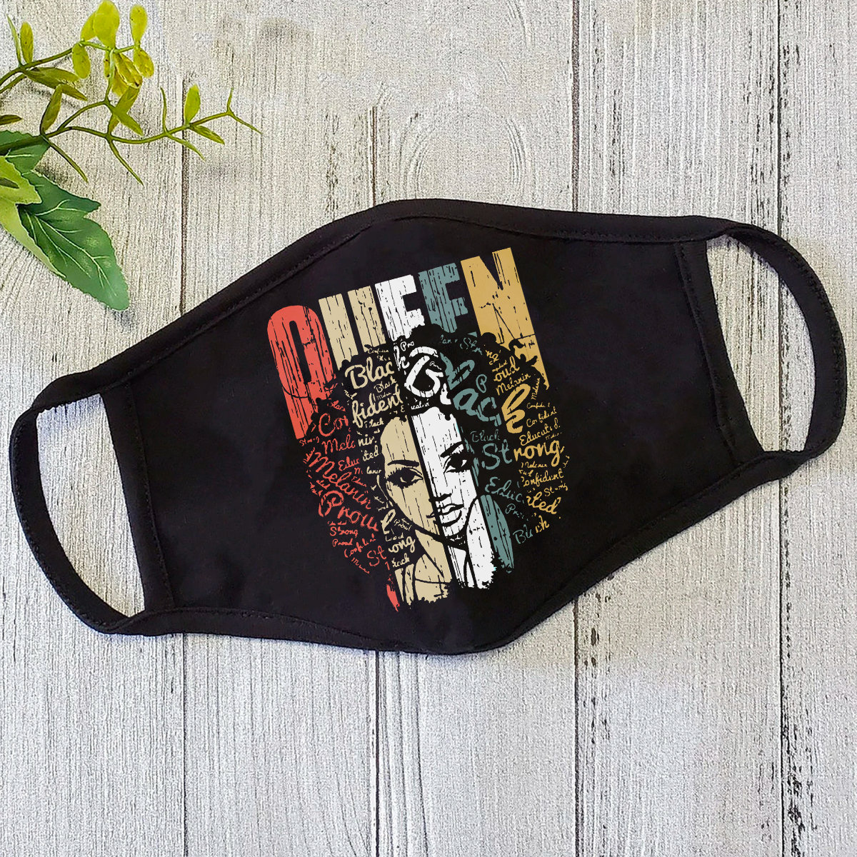 African Black Live Mater - Black Queen Face Mask DL