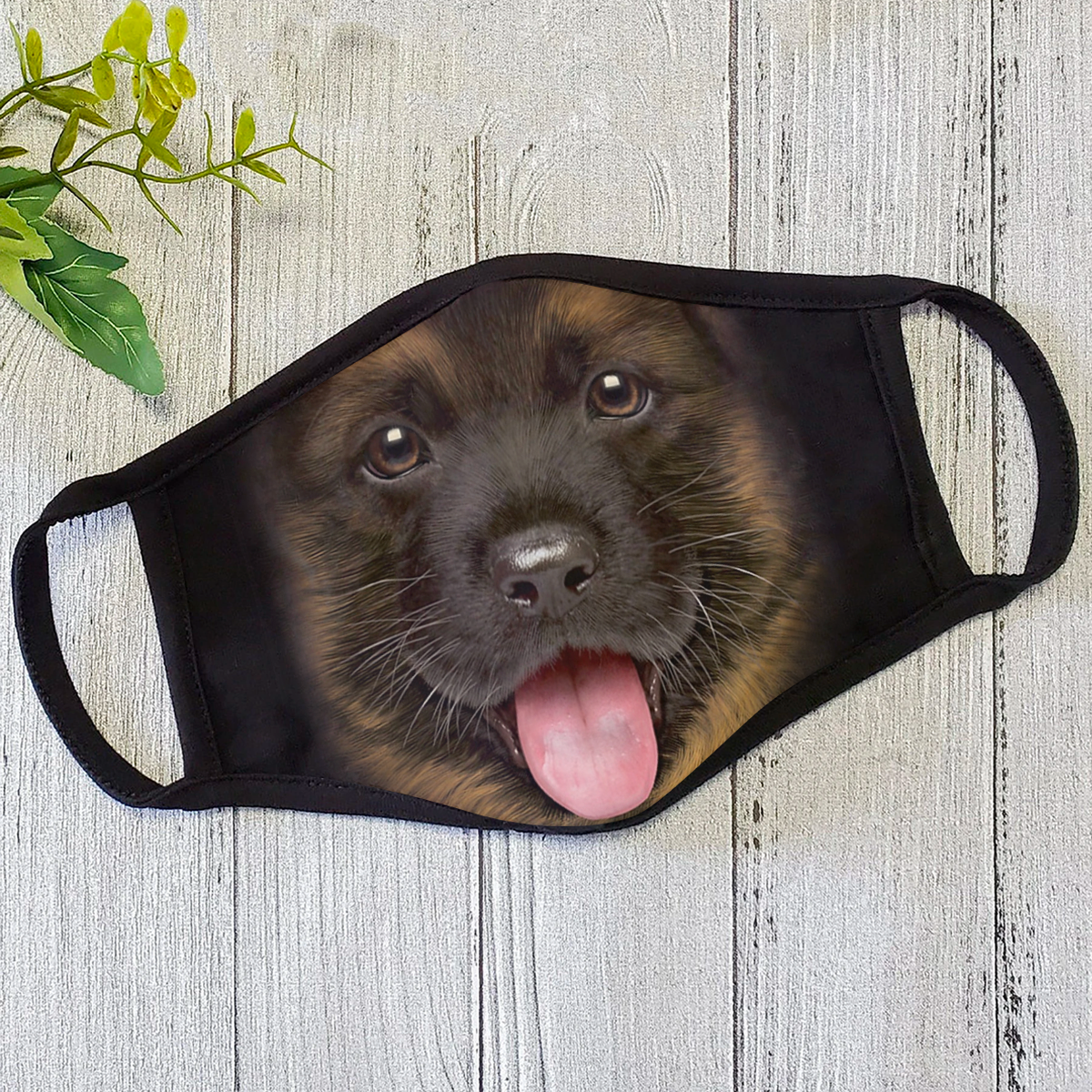 German Shepherd Puppy Dog Face Mask DL