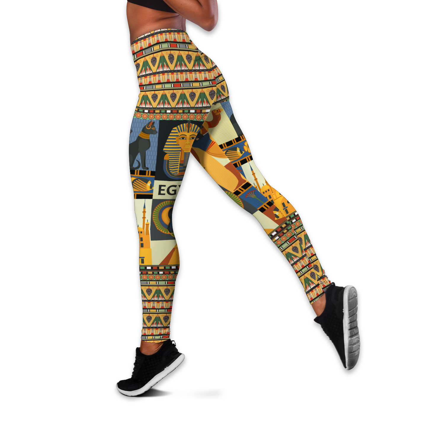 Ancient Egyptian Mythology Culture 3D print Combo Legging Tank
