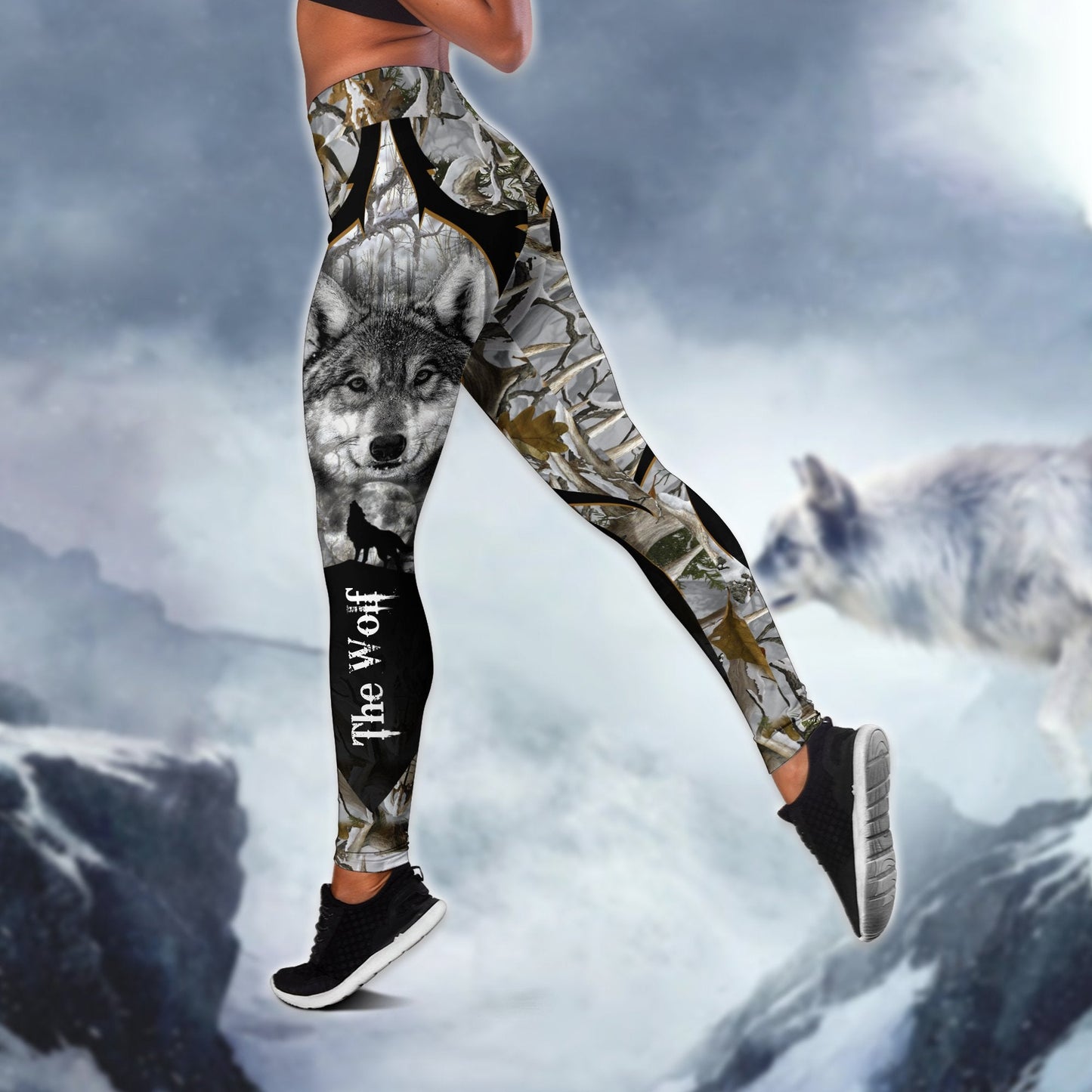 Wolf 3D Combo Hoodie + Legging Pi02102002