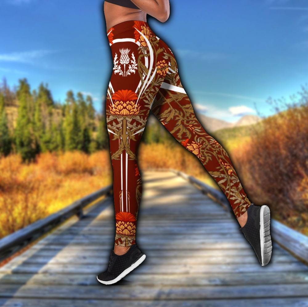 tattoos legging + hollow tank combo AM092004