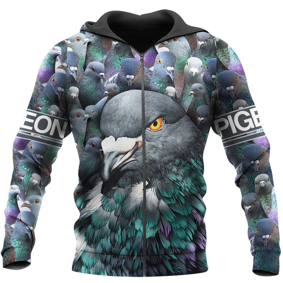 Beautiful Pigeon 3D All Over Printed Shirts TT13012005-Apparel-TT-Zipped Hoodie-S-Vibe Cosy™