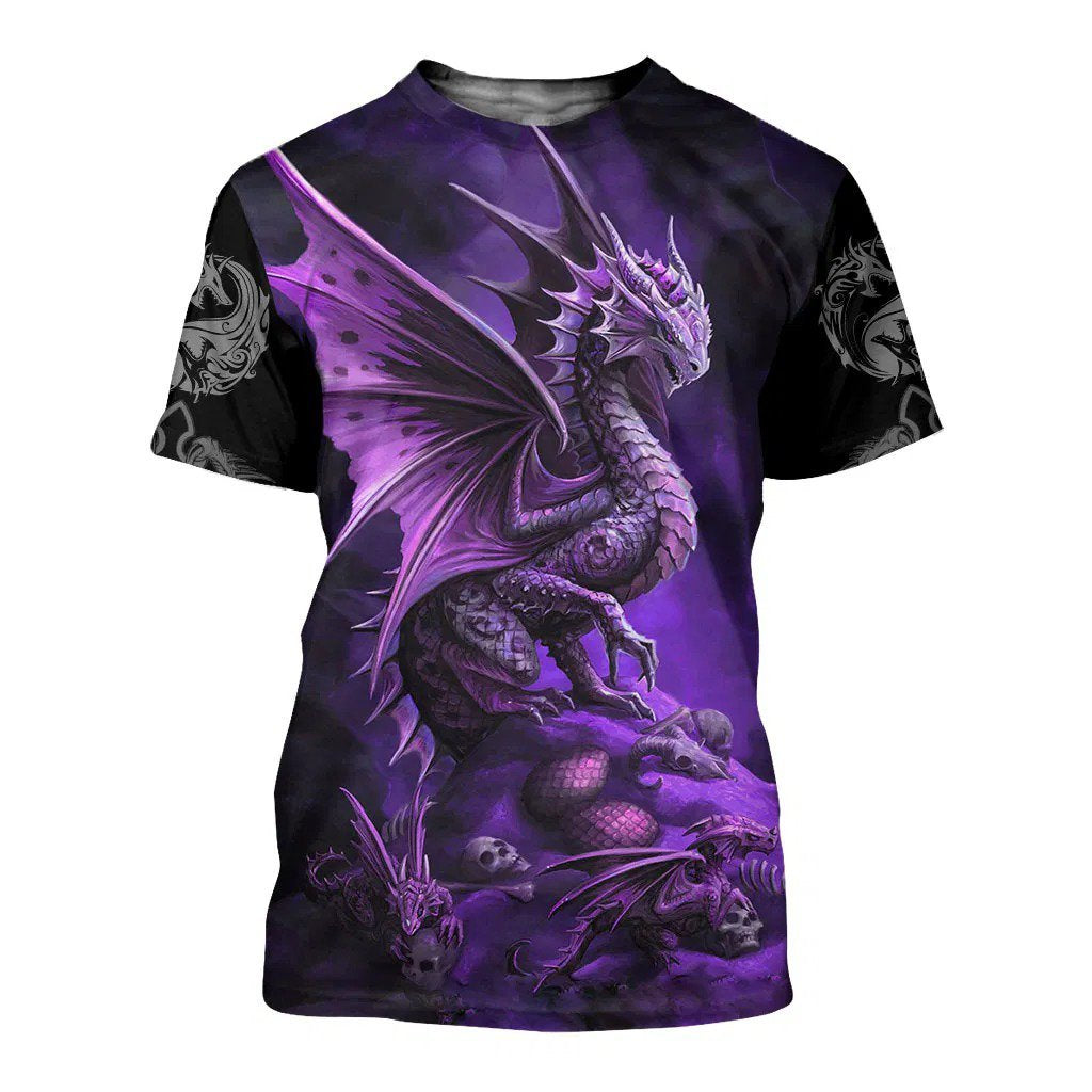 3D Tattoo and Dungeon Dragon Hoodie T Shirt For Men and Women NM050939 - Amaze Style™-Apparel