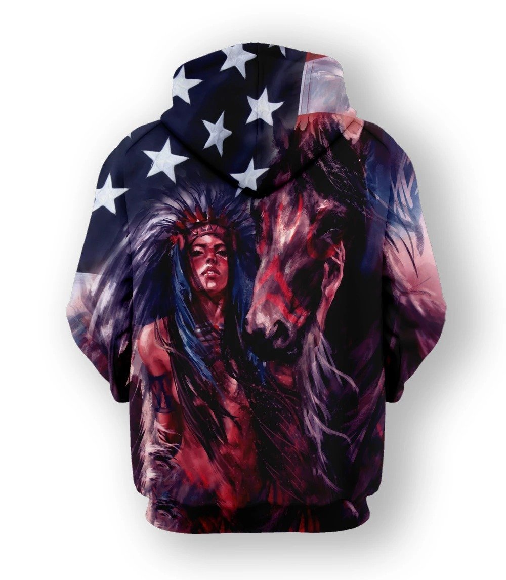 3D All Over Print Horse Hoodie NM120817-Apparel-NM-Hoodie-S-Vibe Cosy™