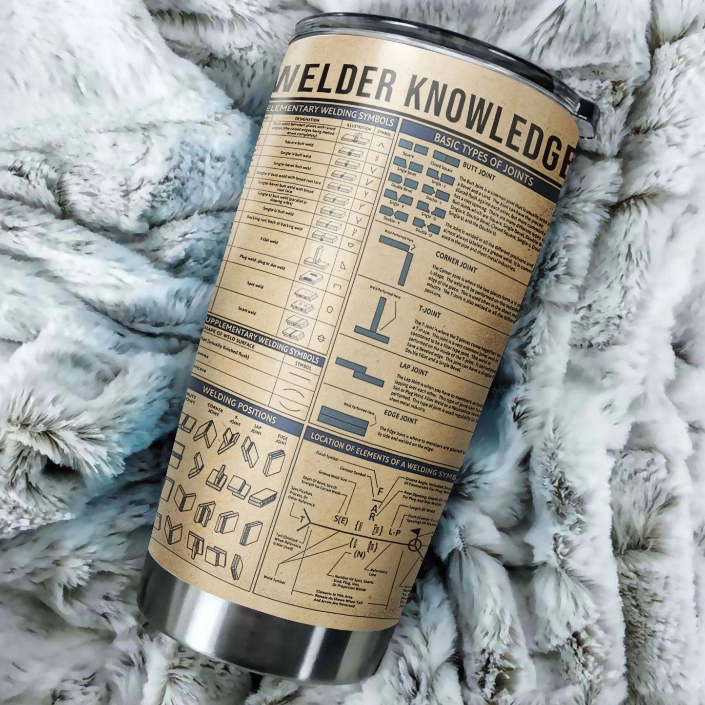 Welder Knowledge Stainless Steel Tumbler 20 Oz-Tumbler-NM-Vibe Cosy™