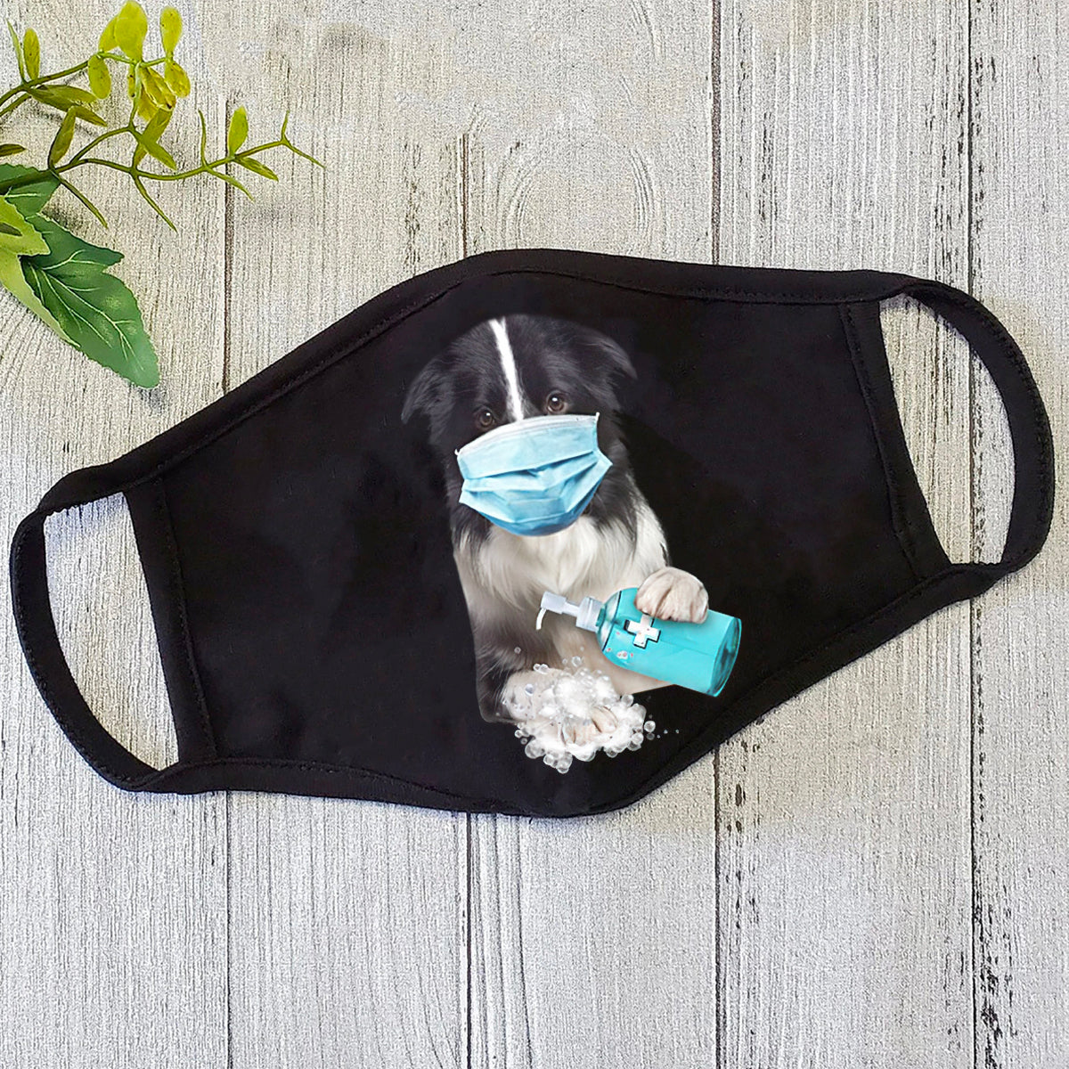 Dog Mask Border Collie-Face Mask-Wash Mask - Face Mask CB