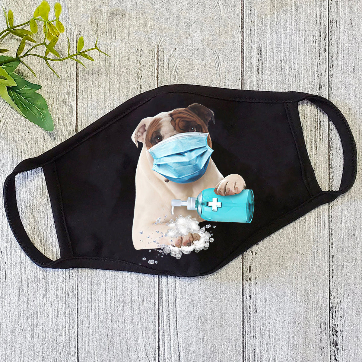 Dog Mask English Bulldog-Face Mask-Wash Mask - Face Mask CB