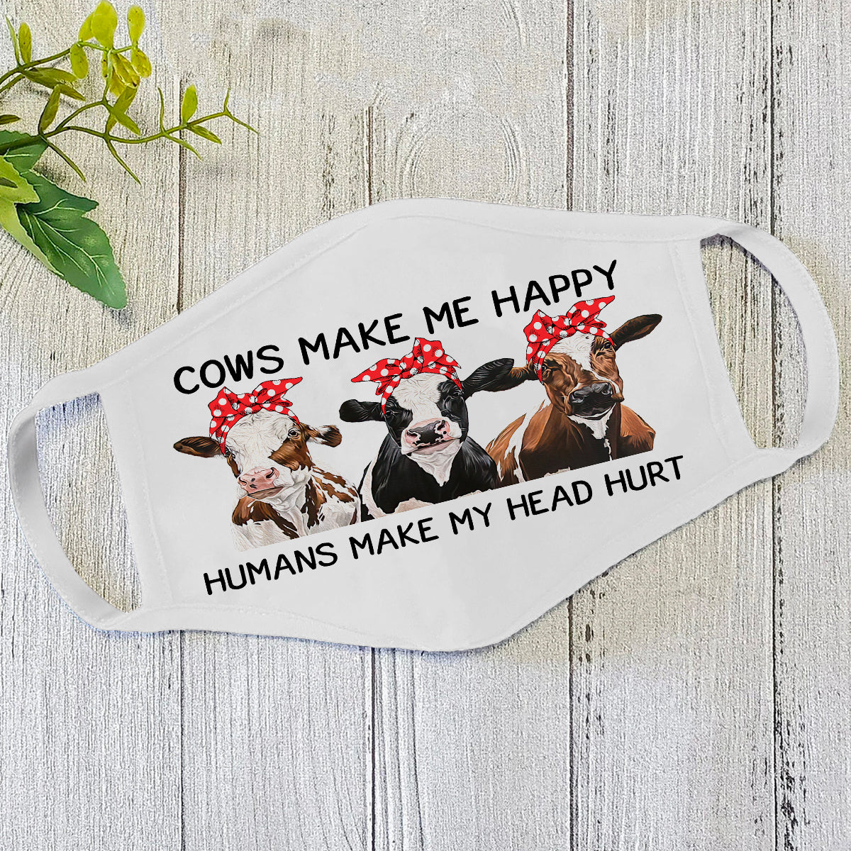 Dog Face Mask White HG