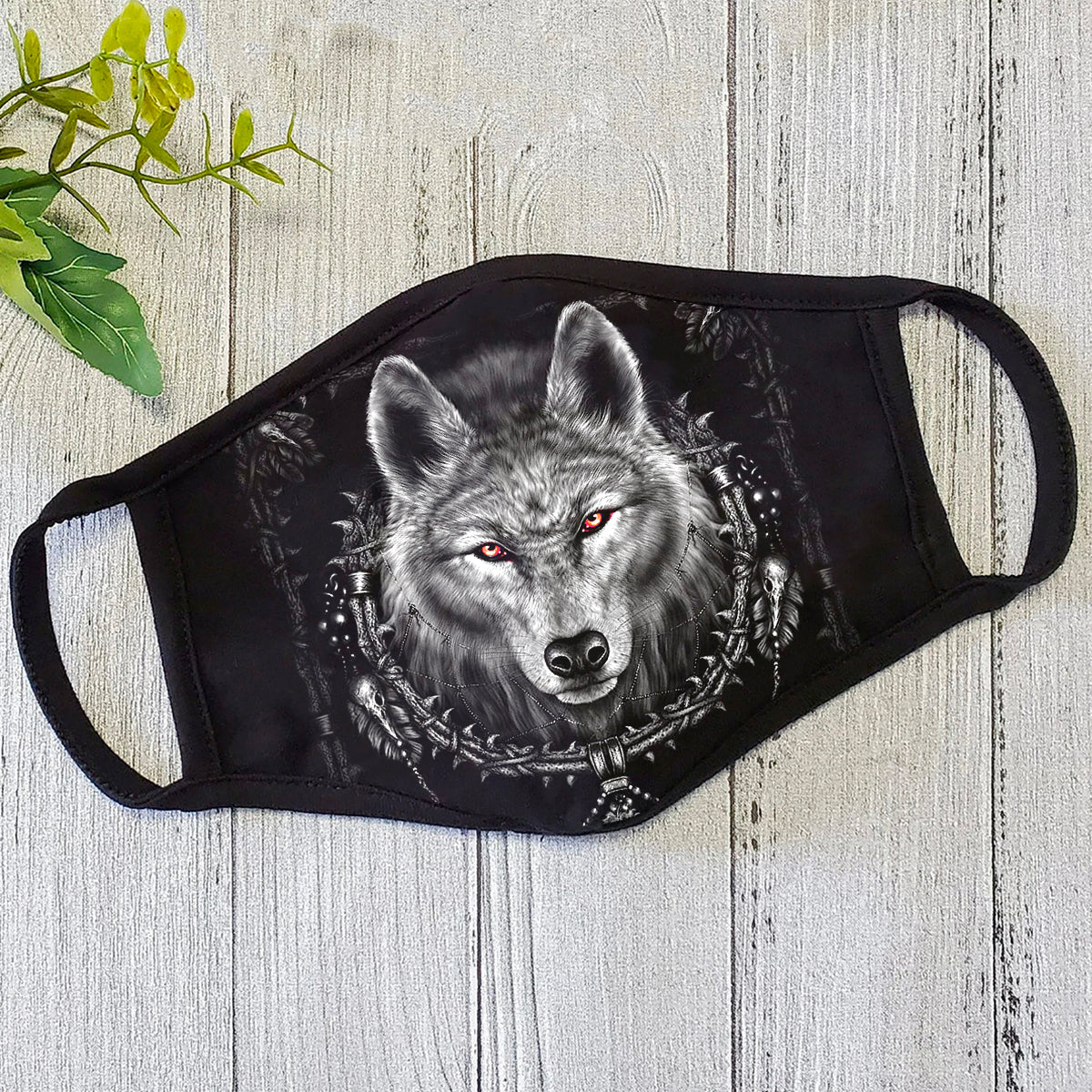 Viking Fenrir Wolf Face Mask ML