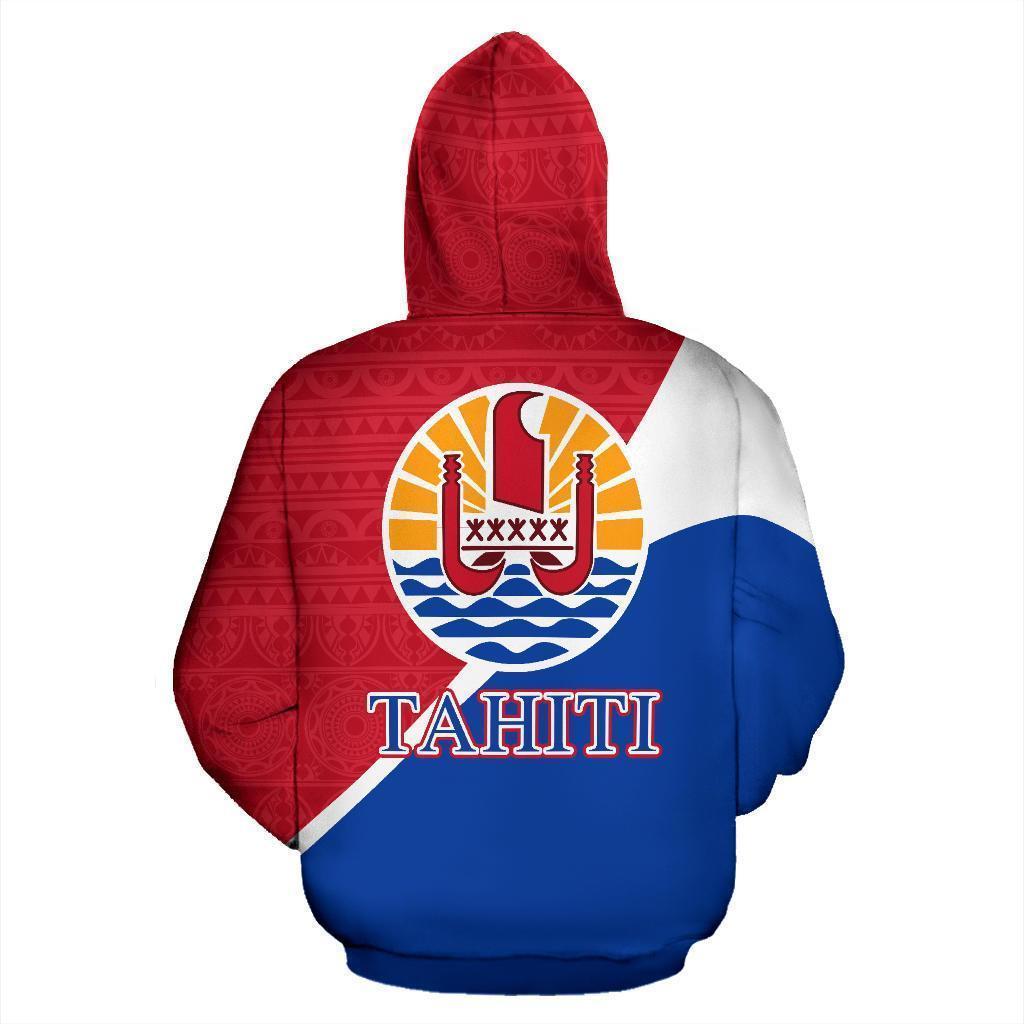 Tahiti French Polynesia All Over Hoodie - Split Style NVD1201 - Amaze Style™-Apparel