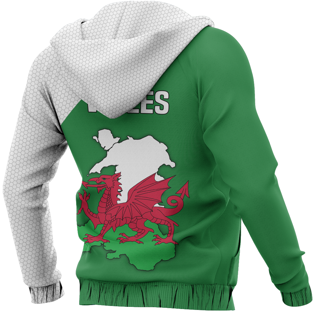 Wales Map Special Pullover Hoodie NVD1282 - Amaze Style™-Apparel
