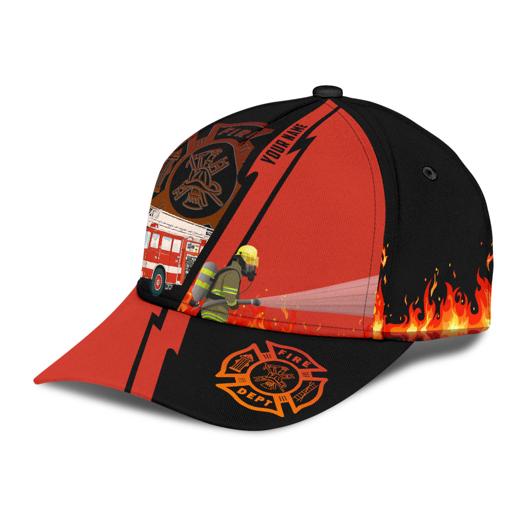 Customize Name Firefighter Classic Cap