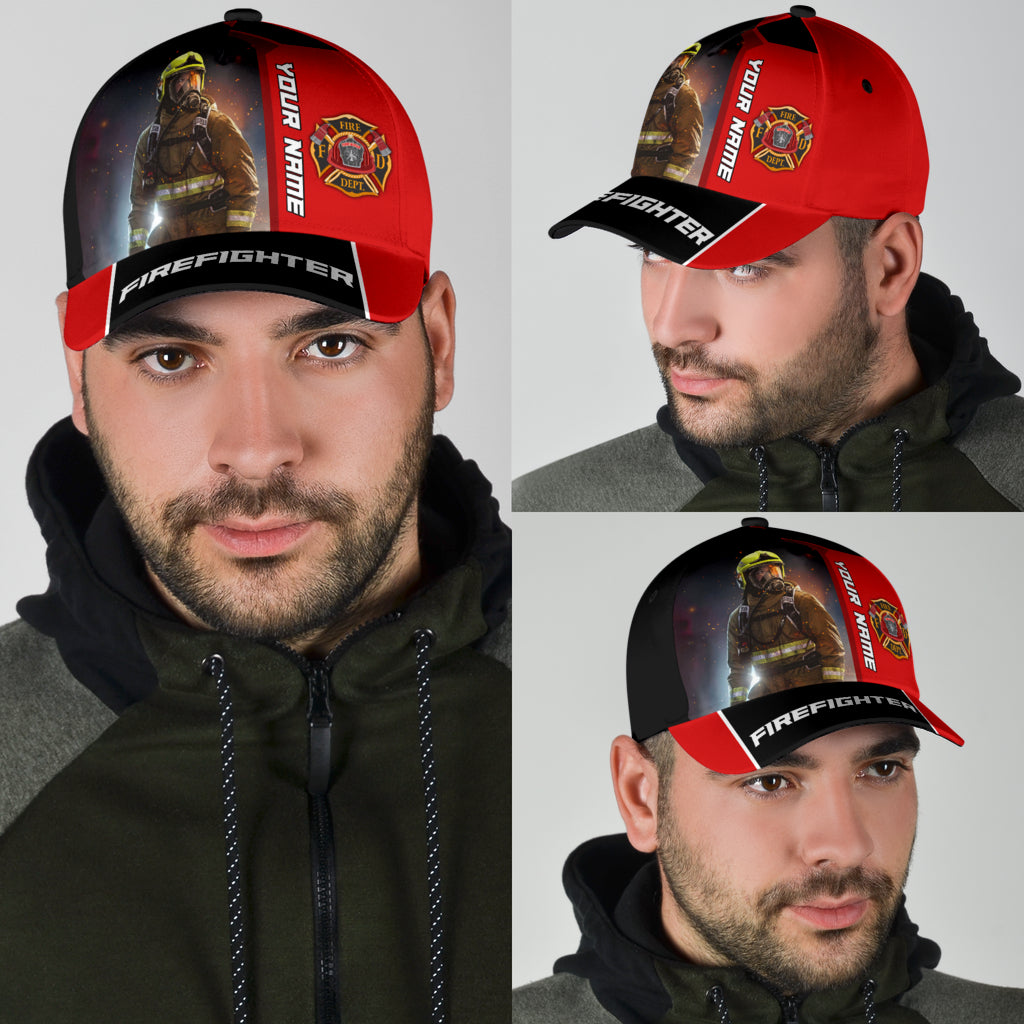 Customize Name Firefighter Classic Cap