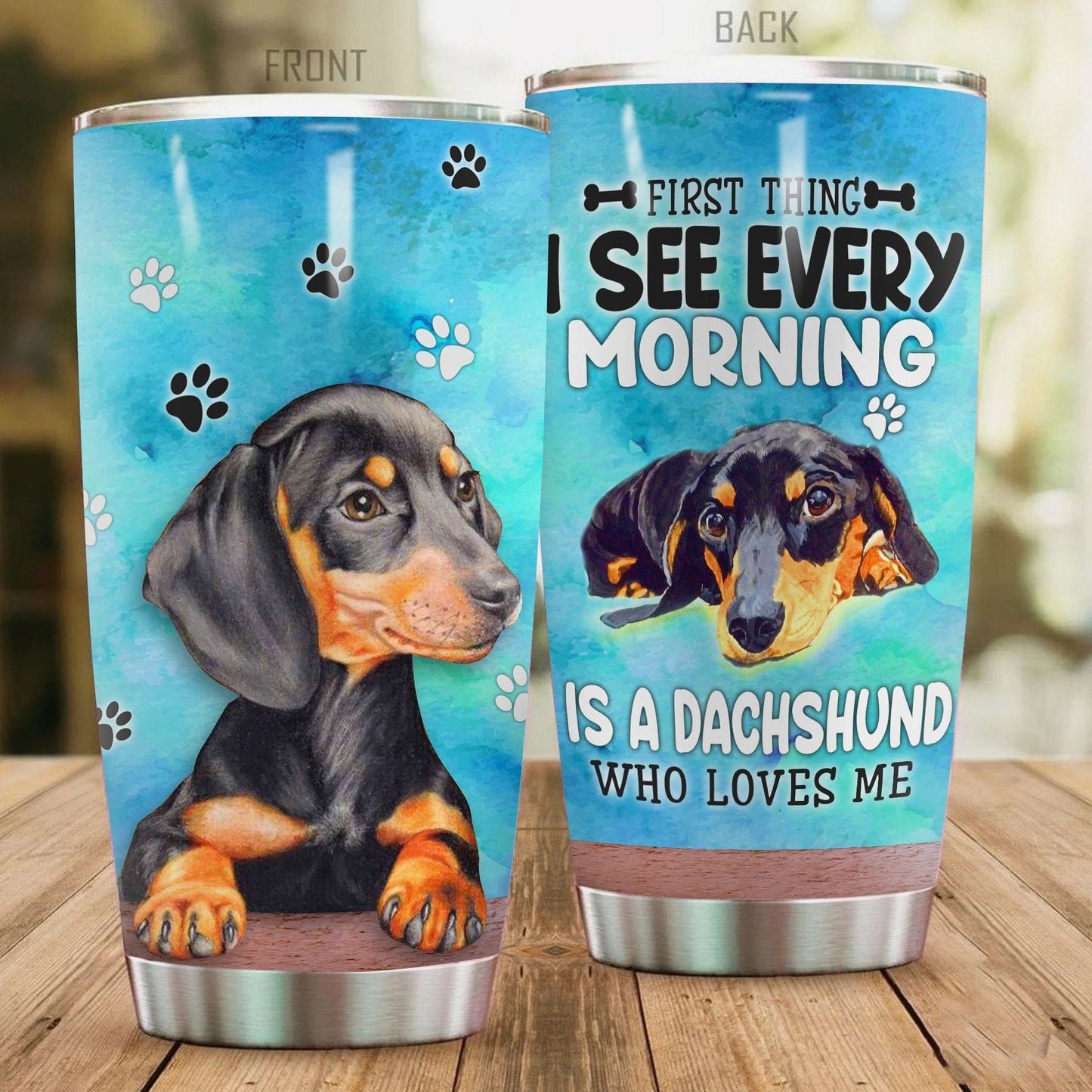 Premium Dachshund Stainless Steel Tumbler