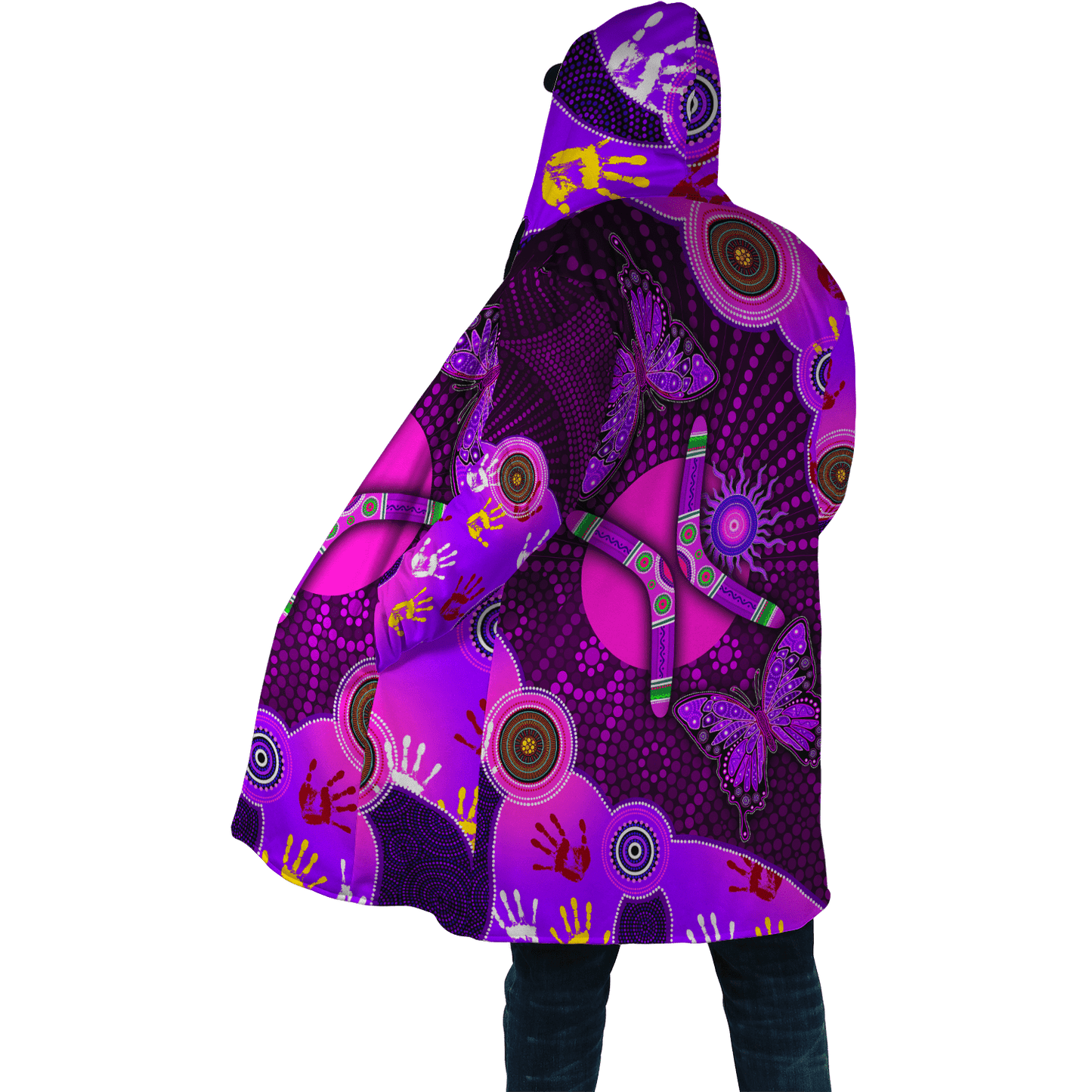 Aboriginal Naidoc Week 2021 Purple Butterflies Cloak