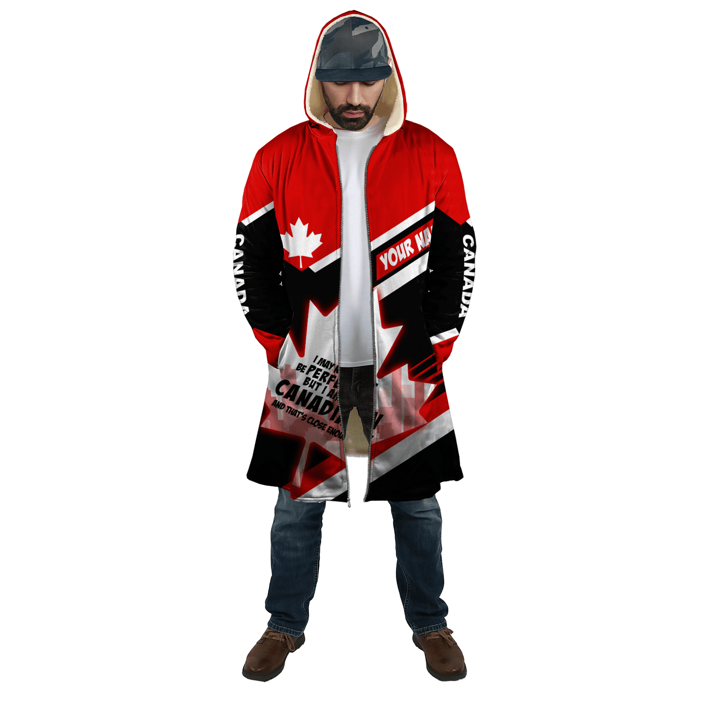 Canada Day No29 Personalized Name Pullover Premium Unisex Hoodie