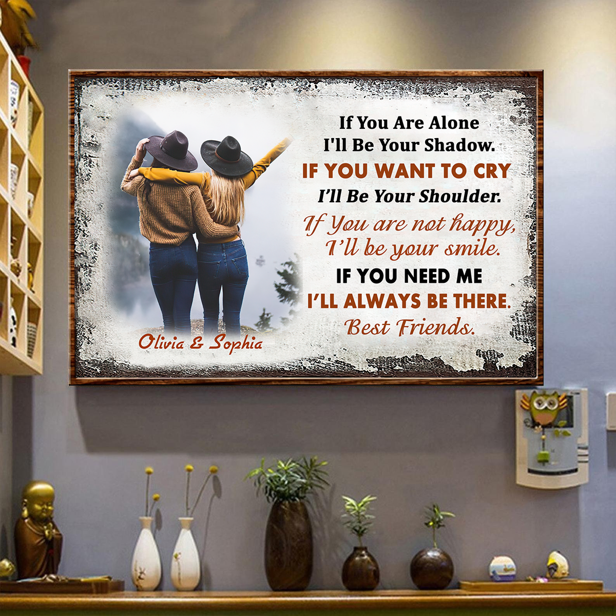 To My Best Friend Personalized Custom Canvas, Gift For Friends