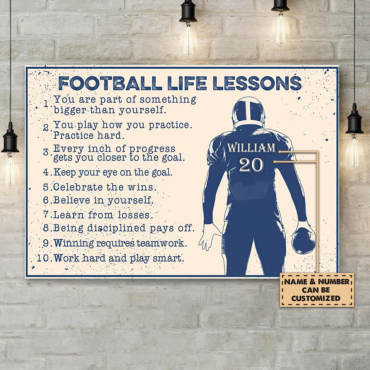 American Football Canvas Print Wall Art