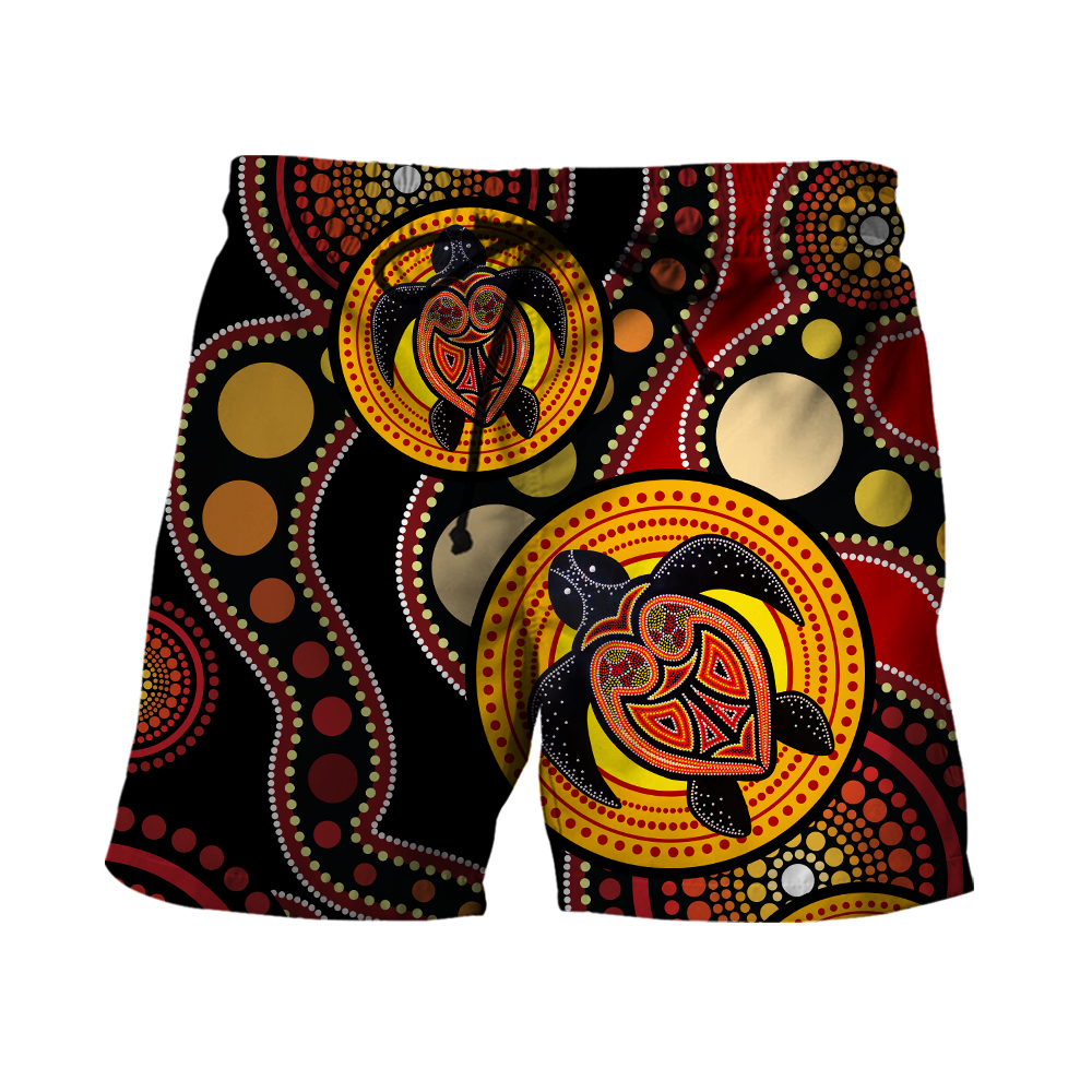 Aboriginal Australia Indigenous Turtles Painting Art shirts for men and women