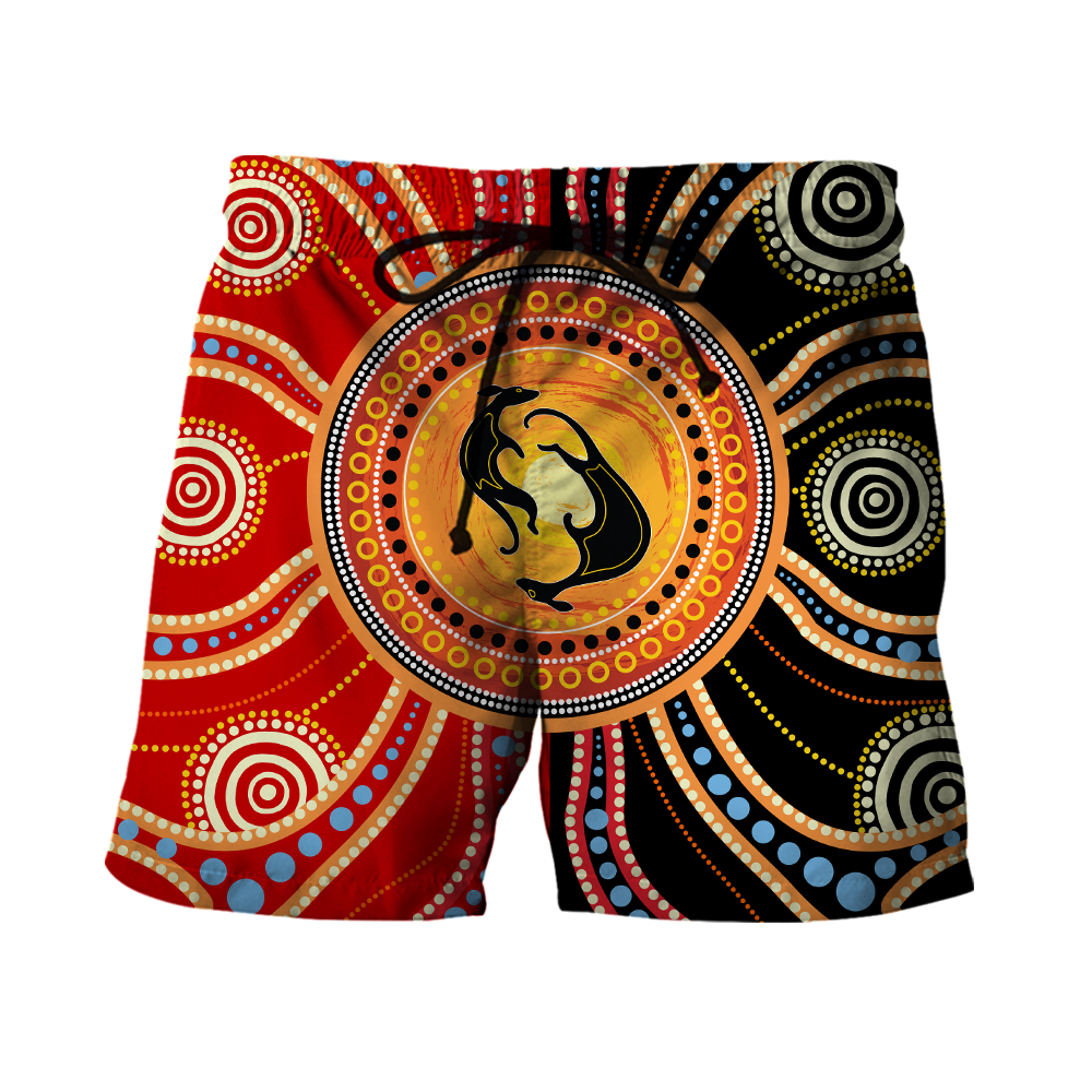 Aboriginal Kangaroo Australia Indigenous Painting Art shirts for men and women
