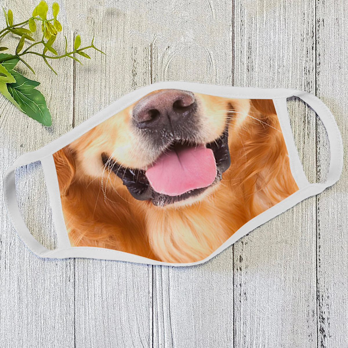 Dog Face Mask White HG