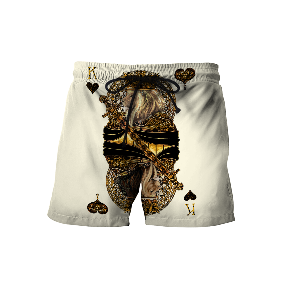 Yellow Alpha King Heart Lion 3D All Over Printed Unisex Shirts